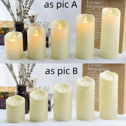 Flameless Flickering LED Candles Battery Operated , Warm Light Real Wax Pillar Votive 3D Wick Candles, Perfect for Party/Wedding/Home Decor(White) Flameless Flickering LED Candles Battery Operated , Warm Light Real Wax Pillar Votive 3D Wick Candles, Perfect for Party/Wedding/Home Decor(White)