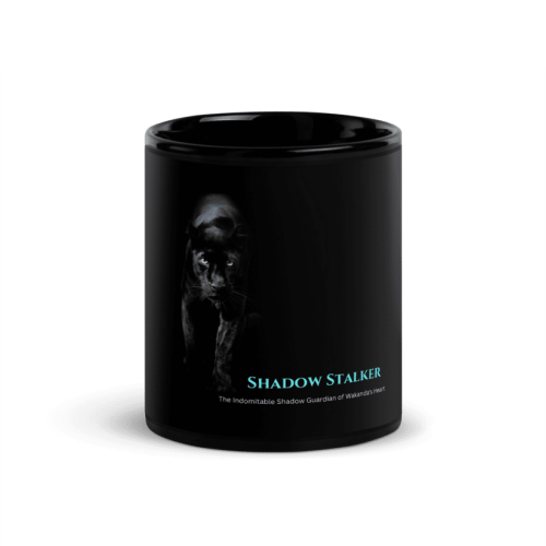 Black Panther Prowl Black Glossy Mug Design By HadiArts